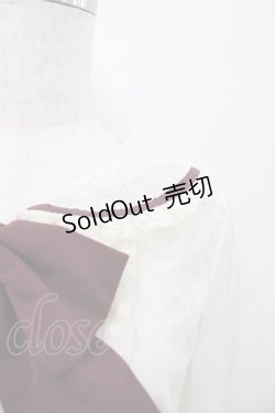 画像2: axes femme / レース襟セーラーブラウス  アイボリーＸボルドー I-26-02-08-008-AX-BL-SA-ZI