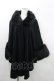 画像1: axes femme / /ファー付き2wayケープ  黒 I-26-02-08-077-AX-TO-HR-ZI (1)