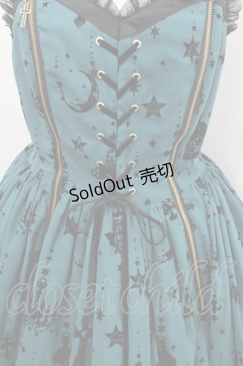 画像2: Angelic Pretty / Holy Lanternジャンパースカート  グリーン I-26-02-08-078-AP-OP-SA-ZI (2)