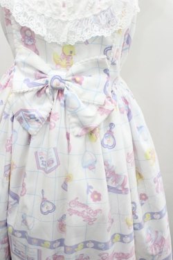画像2: Angelic Pretty / Baby Toysジャンパースカート  白 I-26-02-08-079-AP-OP-SA-ZI