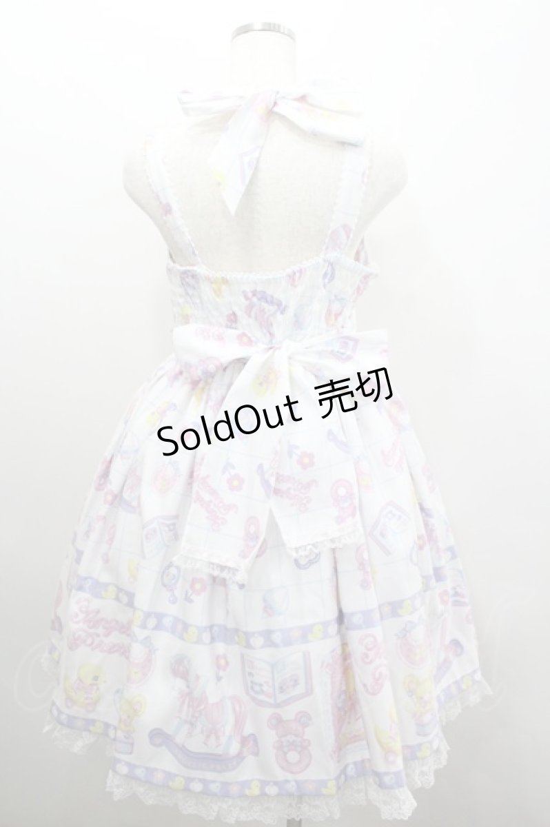 画像3: Angelic Pretty / Baby Toysジャンパースカート  白 I-26-02-08-079-AP-OP-SA-ZI (3)