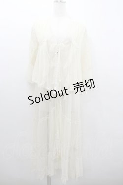 画像1: axes femme / レイヤード風レースガウン  生成り I-26-02-08-009-AX-TO-SA-ZI