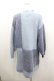 画像3: axes femme / バイカラーニットチュニック  ブルー I-26-02-08-083-AX-TO-HR-ZI (3)
