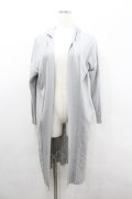 axes femme / 裾切替フードロングカーディガン  ライトグレー I-26-02-08-084-AX-TO-HR-ZI
