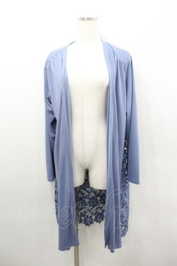 画像1: axes femme / バックレースＵＶカットカーデ  ブルー I-26-02-08-085-AX-TO-HR-ZI