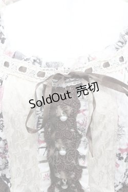 画像2: axes femme / シルエットプリントチュニック  ベージュＸブラウン I-26-02-08-086-AX-OP-SA-ZI