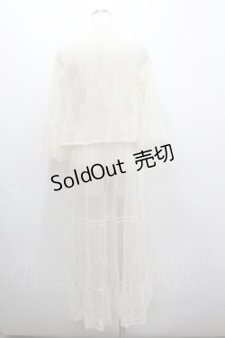 画像2: axes femme / レイヤード風レースガウン  生成り I-26-02-08-009-AX-TO-SA-ZI