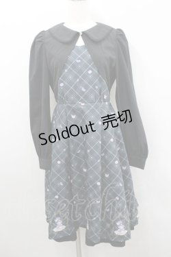 画像1: axes femme POETIQUE / クロミ/ティールームワンピース M 黒 I-26-02-08-087-AX-OP-SA-ZI