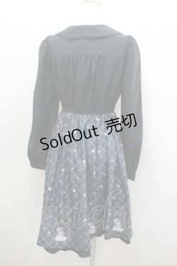 画像3: axes femme POETIQUE / クロミ/ティールームワンピース M 黒 I-26-02-08-087-AX-OP-SA-ZI