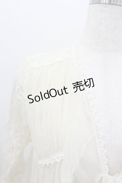 画像3: axes femme / レイヤード風レースガウン  生成り I-26-02-08-009-AX-TO-SA-ZI