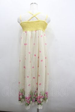 画像3: axes femme POETIQUE / チューリップロングワンピース  イエロー I-26-02-08-090-AX-OP-SA-ZI