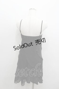 画像3: axes femme / 異素材キャミソールチュニック  黒 I-26-02-08-091-AX-TO-SA-ZI