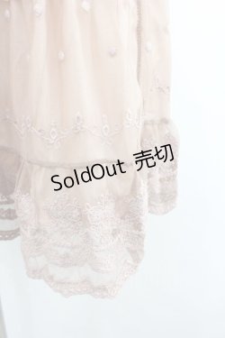 画像2: axes femme / ドット刺繍チュールスカート  ピンク I-26-02-08-097-AX-SK-SA-ZI