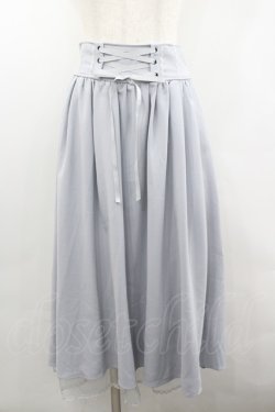 画像1: axes femme POETIQUE / バックフリルレースアップスカート  サックス I-26-02-08-098-AX-SK-SA-ZI