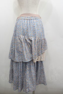 画像3: axes femme POETIQUE / フラワーランダムフリルスカート M サックス I-26-02-08-099-AX-SK-SA-ZI