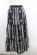 画像3: axes femme / ストライプ花柄ロングスカート  黒 I-26-02-08-109-AX-SK-SA-ZI (3)