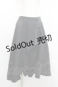 axes femme / 釦付ラッフルスカート M 黒 I-26-02-08-111-AX-SK-TE-ZI