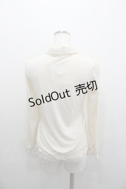 画像3: axes femme / 前立てデザインブラウス風プルオーバー  アイボリー I-26-02-08-012-AX-TO-SA-ZI