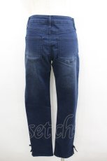 画像3: axes femme / 星×バラ刺繍デニムパンツ L インディゴ I-26-02-08-120-AX-PA-SA-ZI (3)