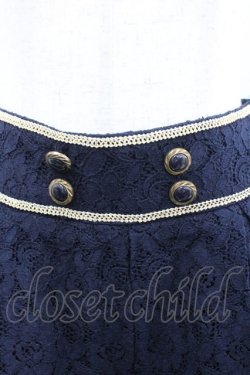 画像2: axes femme / レースショートパンツ  ネイビー I-26-02-08-121-AX-PA-SA-ZI