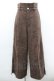 画像1: axes femme POETIQUE / ファーベルト付ワイドパンツ  ブラウン I-26-02-08-122-AX-PA-HR-ZI (1)