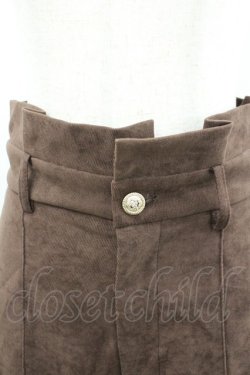 画像2: axes femme POETIQUE / ファーベルト付ワイドパンツ  ブラウン I-26-02-08-122-AX-PA-HR-ZI