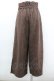 画像3: axes femme POETIQUE / ファーベルト付ワイドパンツ  ブラウン I-26-02-08-122-AX-PA-HR-ZI (3)