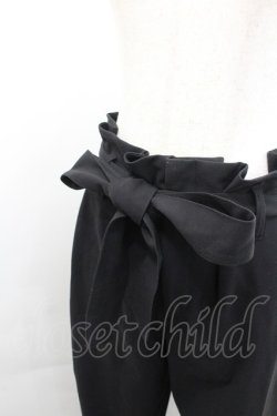 画像3: axes femme / ウエストベルトストレートパンツ  黒 I-26-02-08-123-AX-PA-HR-ZI