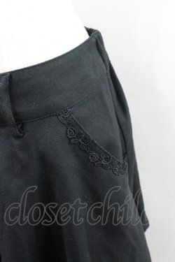 画像2: axes femme / フレアキュロット  黒 I-26-02-08-124-AX-PA-HR-ZI