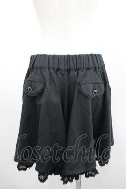 画像3: axes femme / フレアキュロット  黒 I-26-02-08-124-AX-PA-HR-ZI