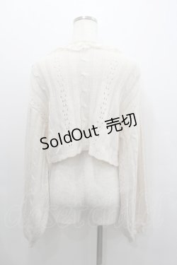 画像3: axes femme POETIQUE / レースデザインボレロ  アイボリー I-26-02-08-013-AX-TO-HR-ZI