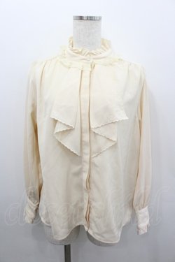 画像1: axes femme / バラ刺繍ラッフルフリルブラウス  生成り I-26-02-08-016-AX-BL-SA-ZI