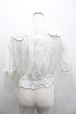 画像3: axes femme POETIQUE / マリン刺繍オフショルブラウス  白ＸパープルＸ黒 I-26-02-08-002-AX-BL-SA-ZI