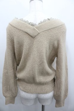 画像3: axes femme / 後ろボタンデザインニットトップス  ブラウン I-26-02-08-024-AX-TO-SA-ZI