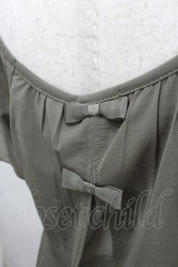 画像3: axes femme / バックリボンレーストップス  カーキ I-26-02-08-028-AX-TO-SA-ZI