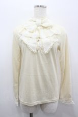 画像1: axes femme / BIGリボンハイネックカットソー  アイボリー I-26-02-11-034-AX-TO-SA-ZI (1)