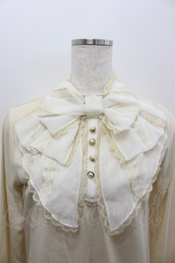 画像2: axes femme / レースビッグリボンカットソー  アイボリー I-26-02-11-038-AX-TO-SA-ZI