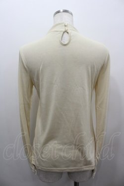 画像3: axes femme / レースビッグリボンカットソー  アイボリー I-26-02-11-038-AX-TO-SA-ZI