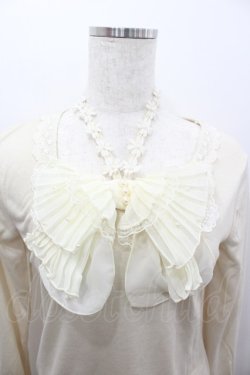 画像2: axes femme / BIGリボン長袖カットソー M アイボリー I-26-02-11-040-AX-TO-SA-ZI