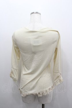 画像3: axes femme / ストーンレース長袖カットソー  アイボリー I-26-02-11-041-AX-TO-SA-ZI