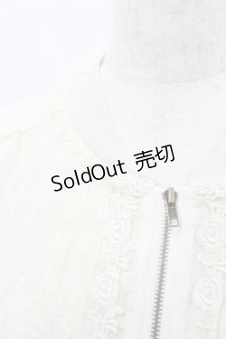 画像2: axes femme / シースルー袖レースパーカー  アイボリー I-26-02-11-042-AX-TO-SA-ZI