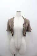 axes femme / レースデザインボレロ  ブラウン I-26-02-11-043-AX-TO-SA-ZI