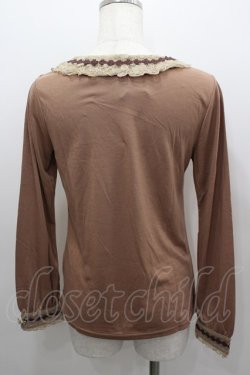 画像3: axes femme / レースBIGリボンカットソー  ピンク I-26-02-11-044-AX-TO-SA-ZI