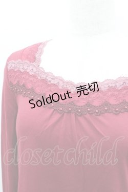 画像2: axes femme / 袖口ガーデンロングインナー M 濃ピンク I-26-02-11-045-AX-TO-SA-ZI