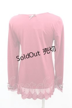 画像4: axes femme / 袖口ガーデンロングインナー M 濃ピンク I-26-02-11-045-AX-TO-SA-ZI