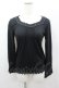 画像1: axes femme / ストーンレースカットソー  黒 I-26-02-11-050-AX-TO-SA-ZI (1)