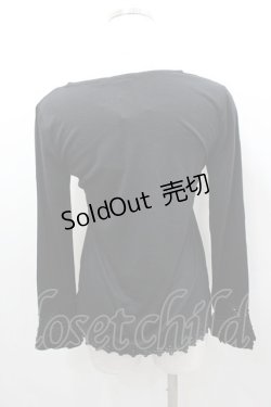 画像3: axes femme / ストーンレースカットソー  黒 I-26-02-11-050-AX-TO-SA-ZI