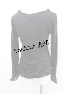 画像3: axes femme / 袖口レーシープルオーバー M クロ I-26-02-11-055-AX-TO-SA-ZI