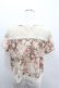 画像3: LIZ LISA / レース切り替えバラブーケプリントショートトップス  ブラウンＸピンクＸアイボリー I-26-02-11-067-LO-TO-SA-ZI (3)