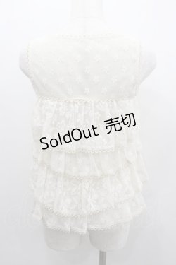 画像2: LIZ LISA / 4段レースフリルノースリーブカーディガン  アイボリー I-26-02-11-068-LO-TO-SA-ZI